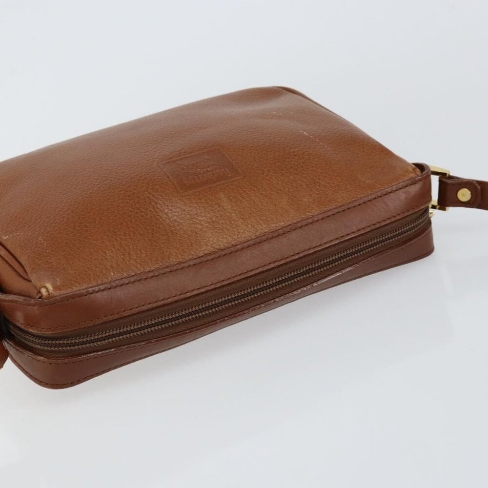 Authentic Burberrys Nova Check Shoulder Bag Leather Brown Gold - Picture 13 of 16